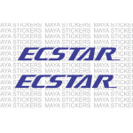 Ecstar logo stickers / decals for Suzuki Bikes ( Pair of 2 stickers ) 